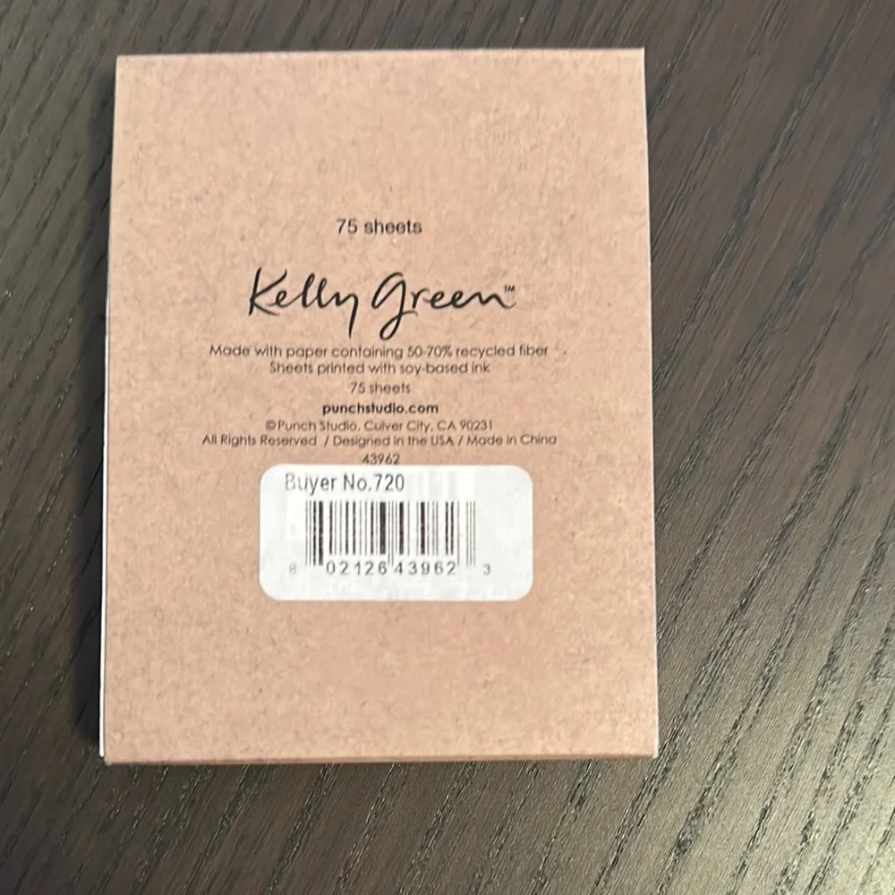 Kelly Green Orange Fruit Notepad